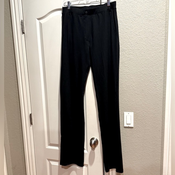 Yogipace black pull on pants with button detail back pockets and belt loops XL - Picture 3 of 4